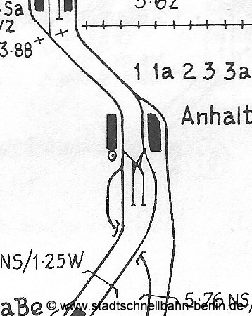 Bild: Gleisplan 1958