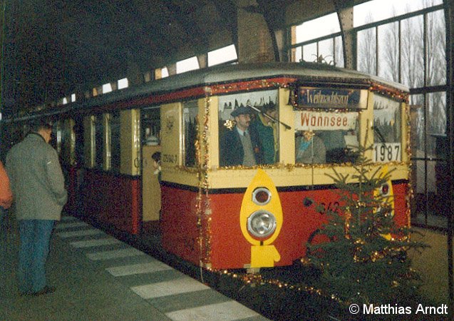 Bild: Weihnachtszug BVG 1987 - 1