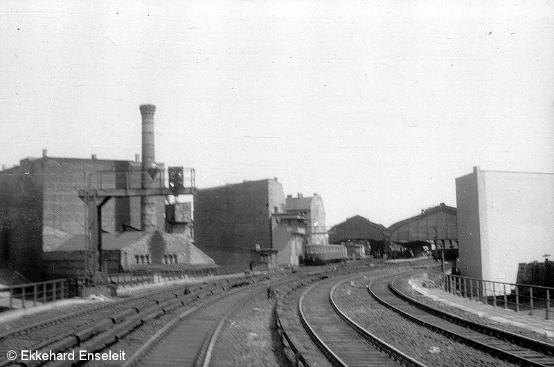Bild: Westliche Gleisansicht Bf Friedrichstraße 1959