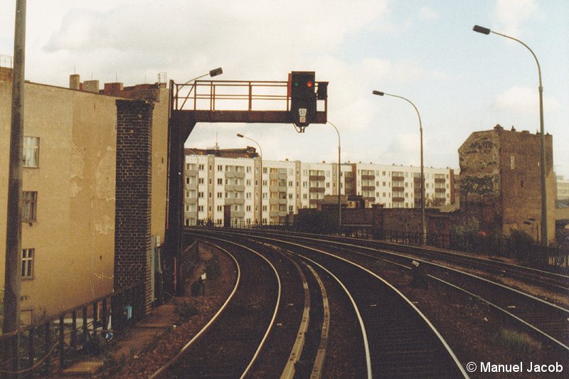 Bild: Gleissituation 1980er Jahre westliches Gleisfeld